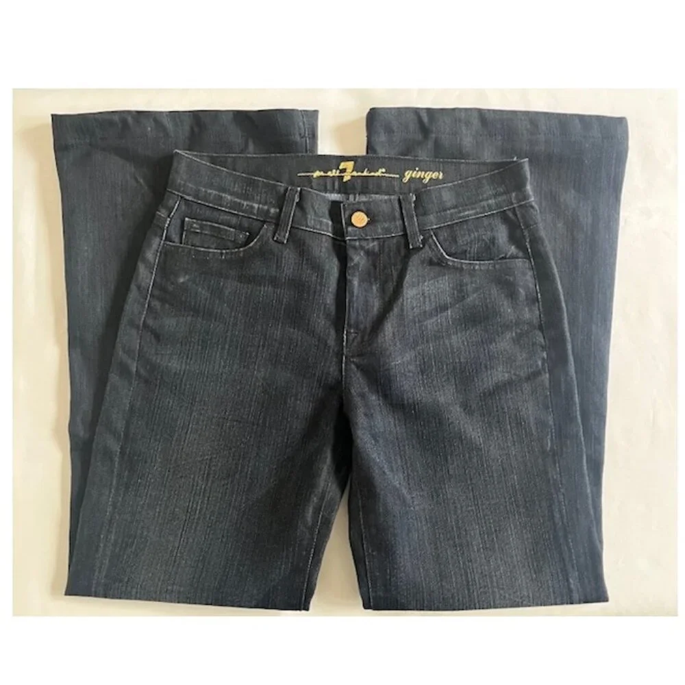 7 For All Mankind “Ginger” Flare Jeans (shortened) EUC - Picture 7 of 9